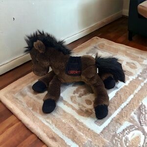 ADVENTURES of Rush Revere Liberty Horse 18" Stuffed Animal Plush Brown Black
